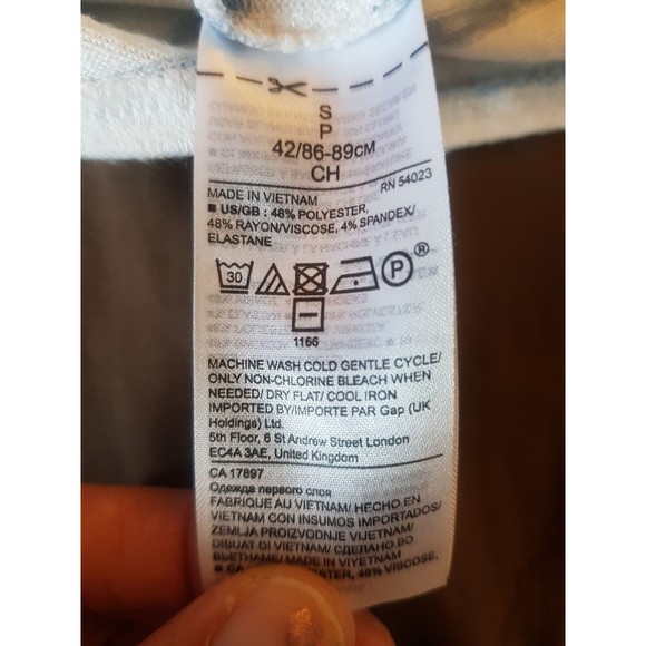 Banana Republic Womens Sweater Knit Striped Round Hemmed Coastal Size Small - Picture 9 of 12